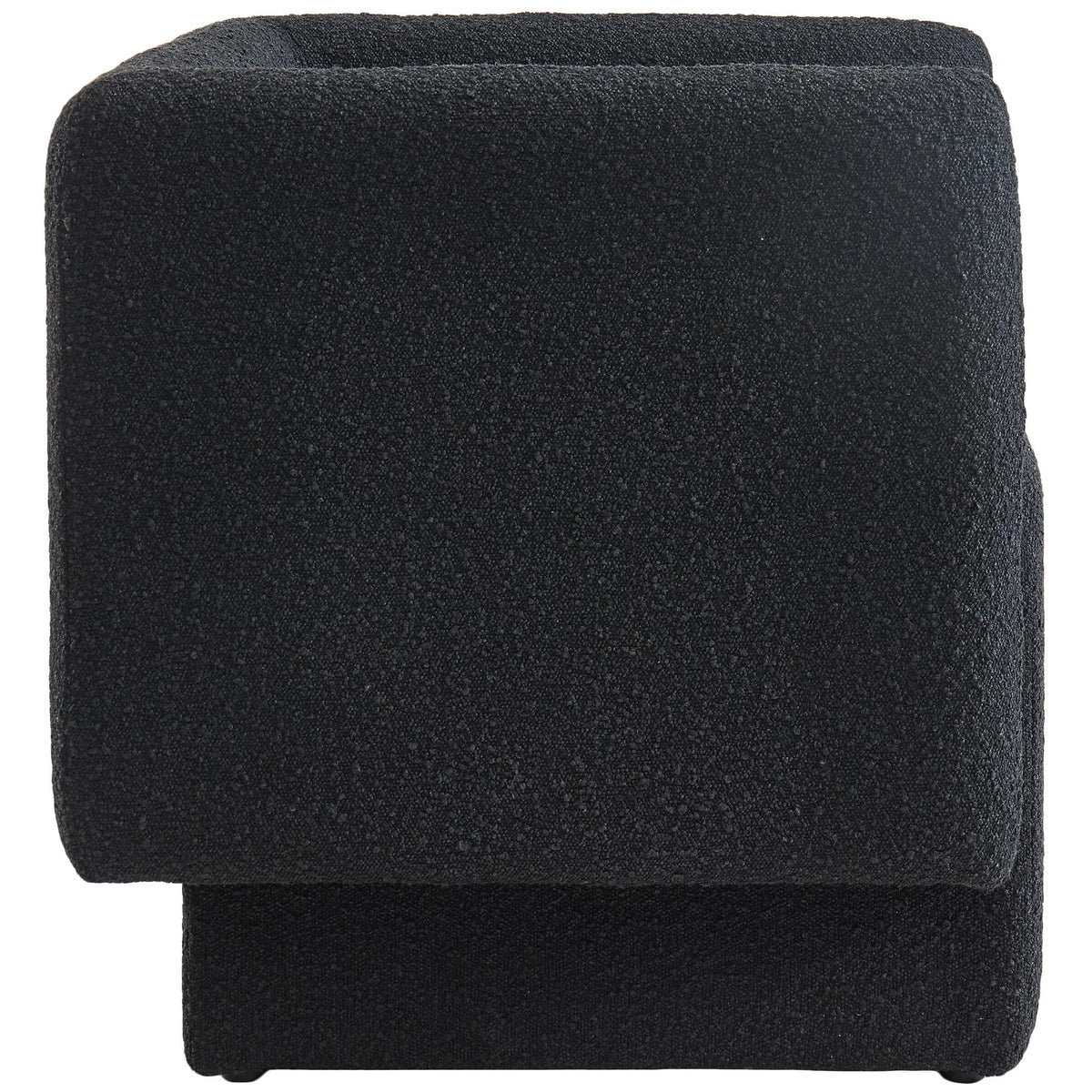 Meridian Vera Black Boucle Fabric Accent Chair