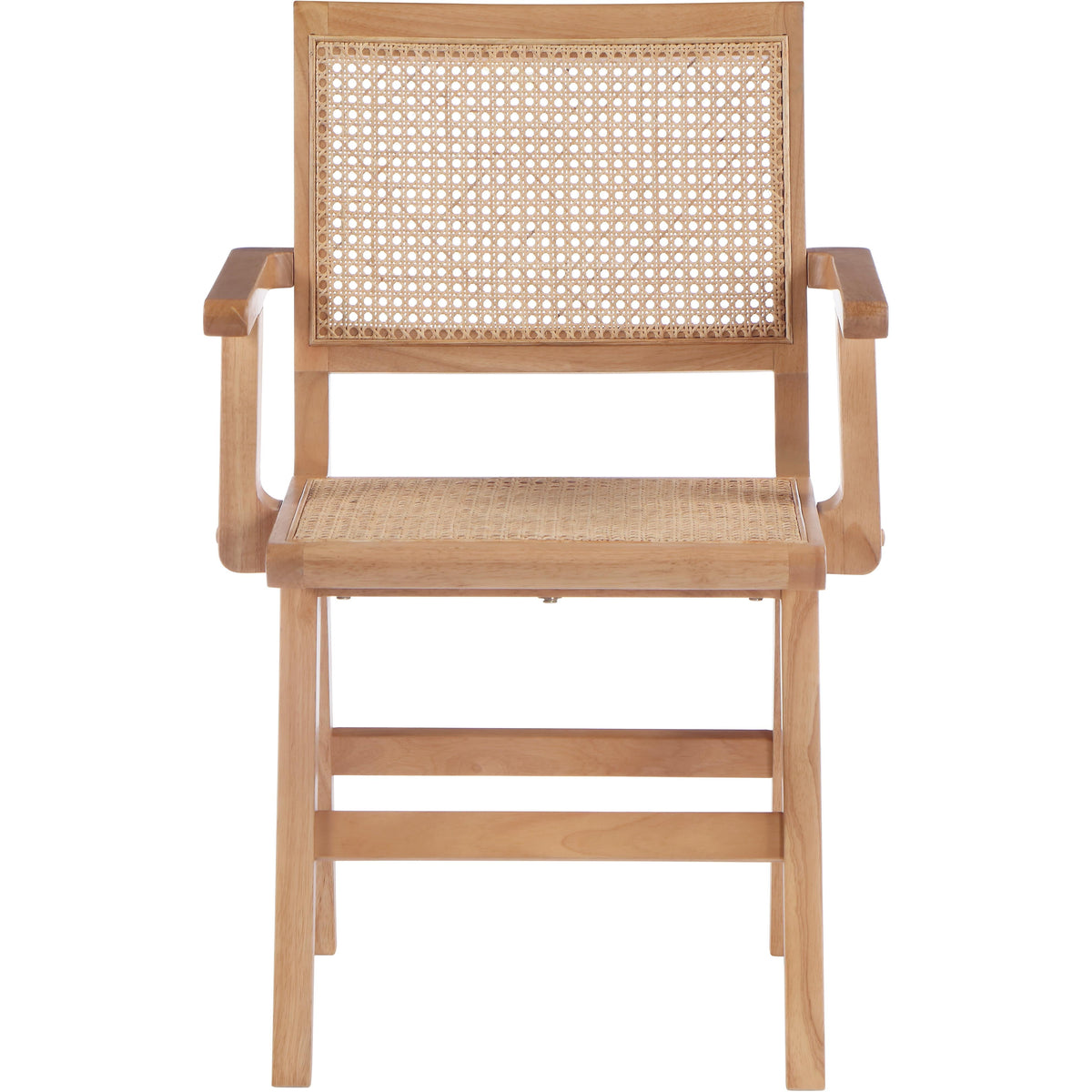 Meridian Preston Natural Wood Dining Arm Chair