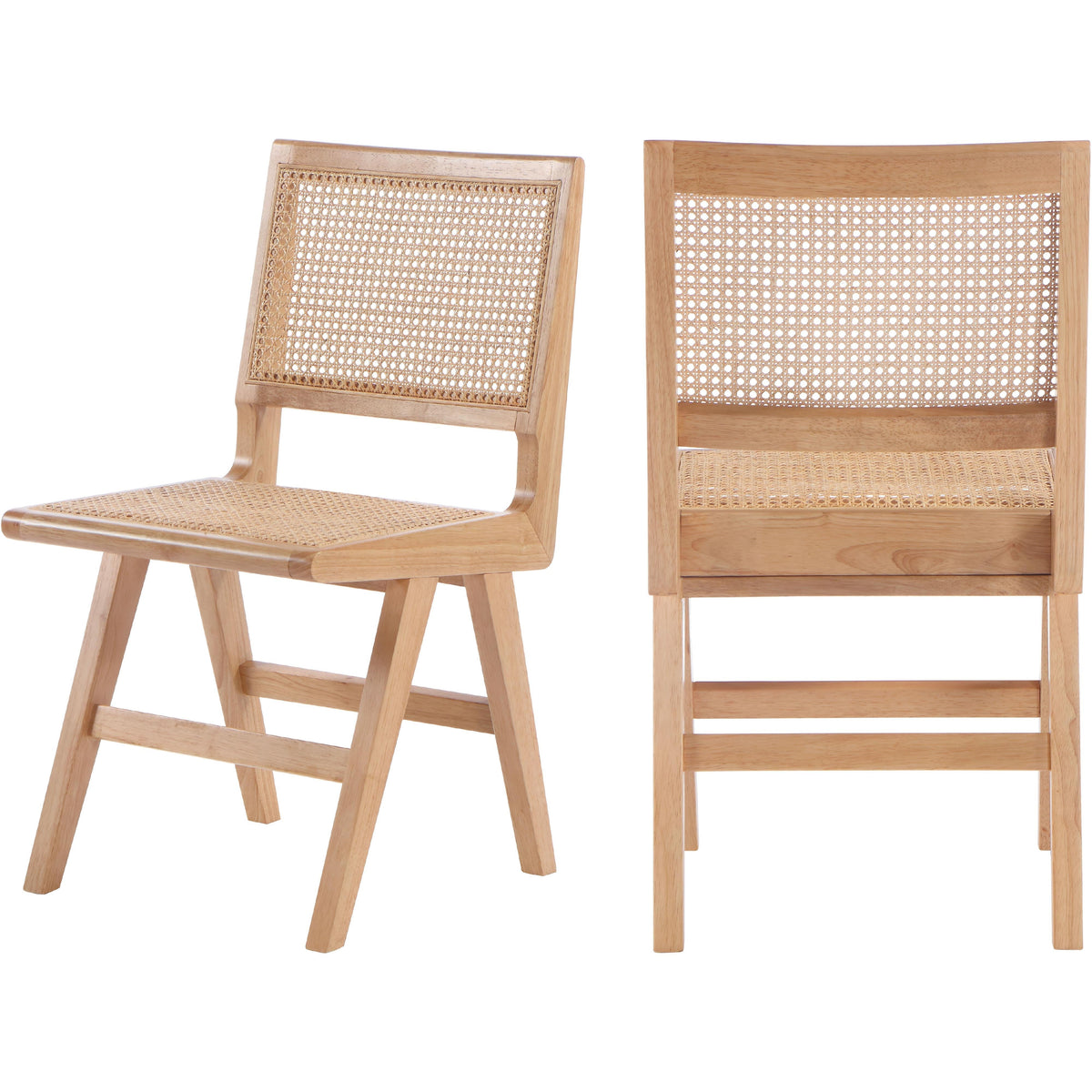 Meridian Preston Natural Wood Dining Side Chair