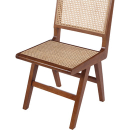 Meridian Preston Walnut Wood Dining Side Chair