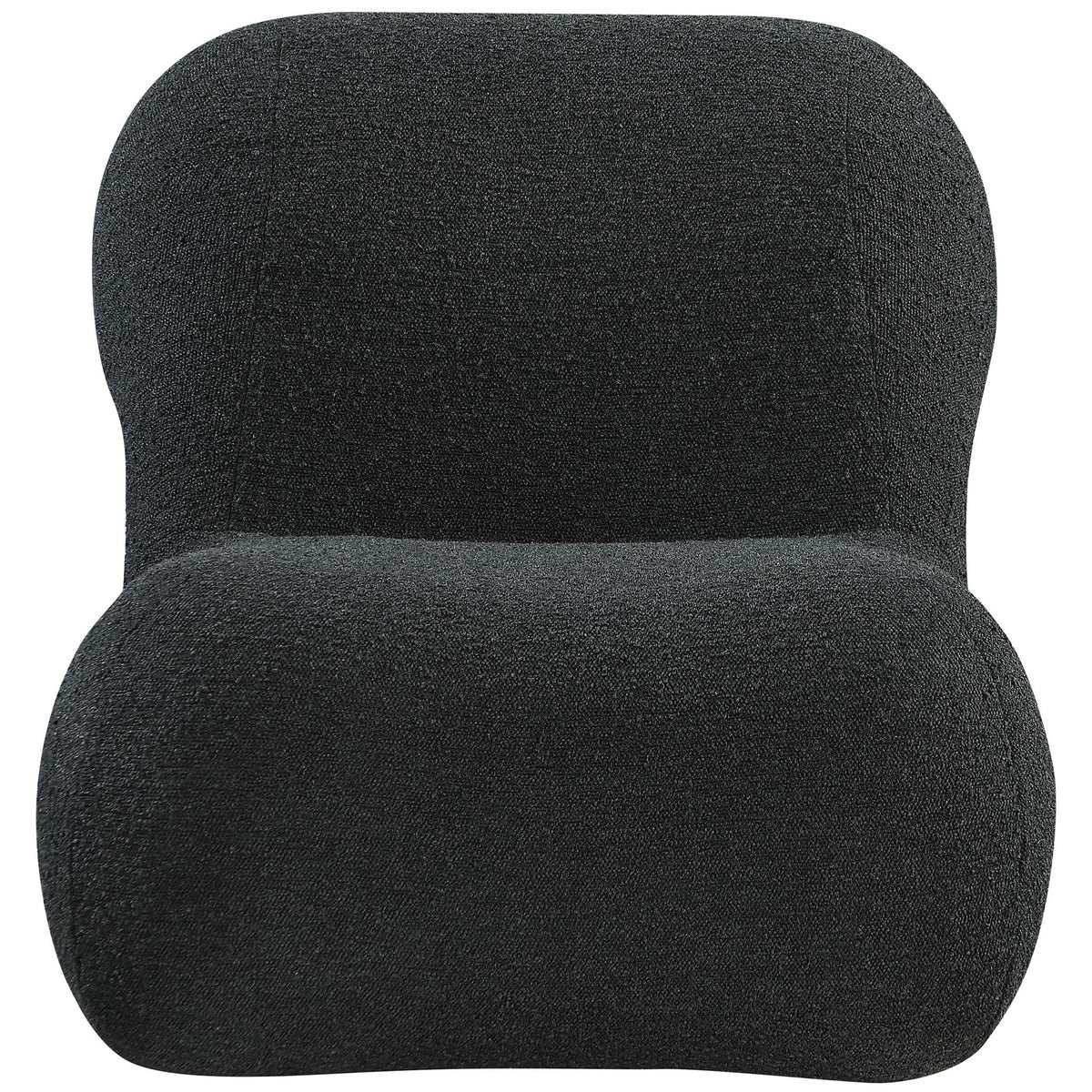 Meridian Quadra Black Fabric Accent Chair