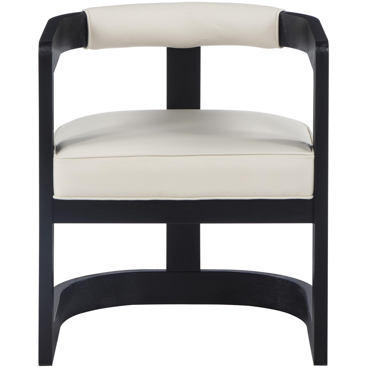 Meridian Manchester Cream Vegan Leather Dining Chair