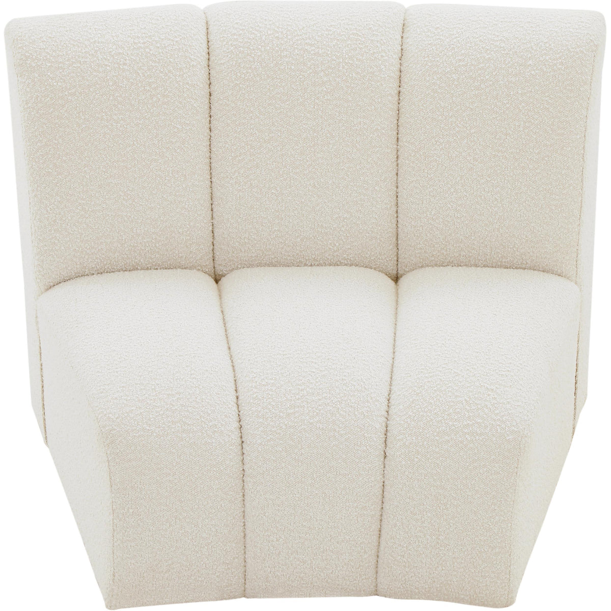Meridian Infinity Cream Boucle Fabric Modular Chair