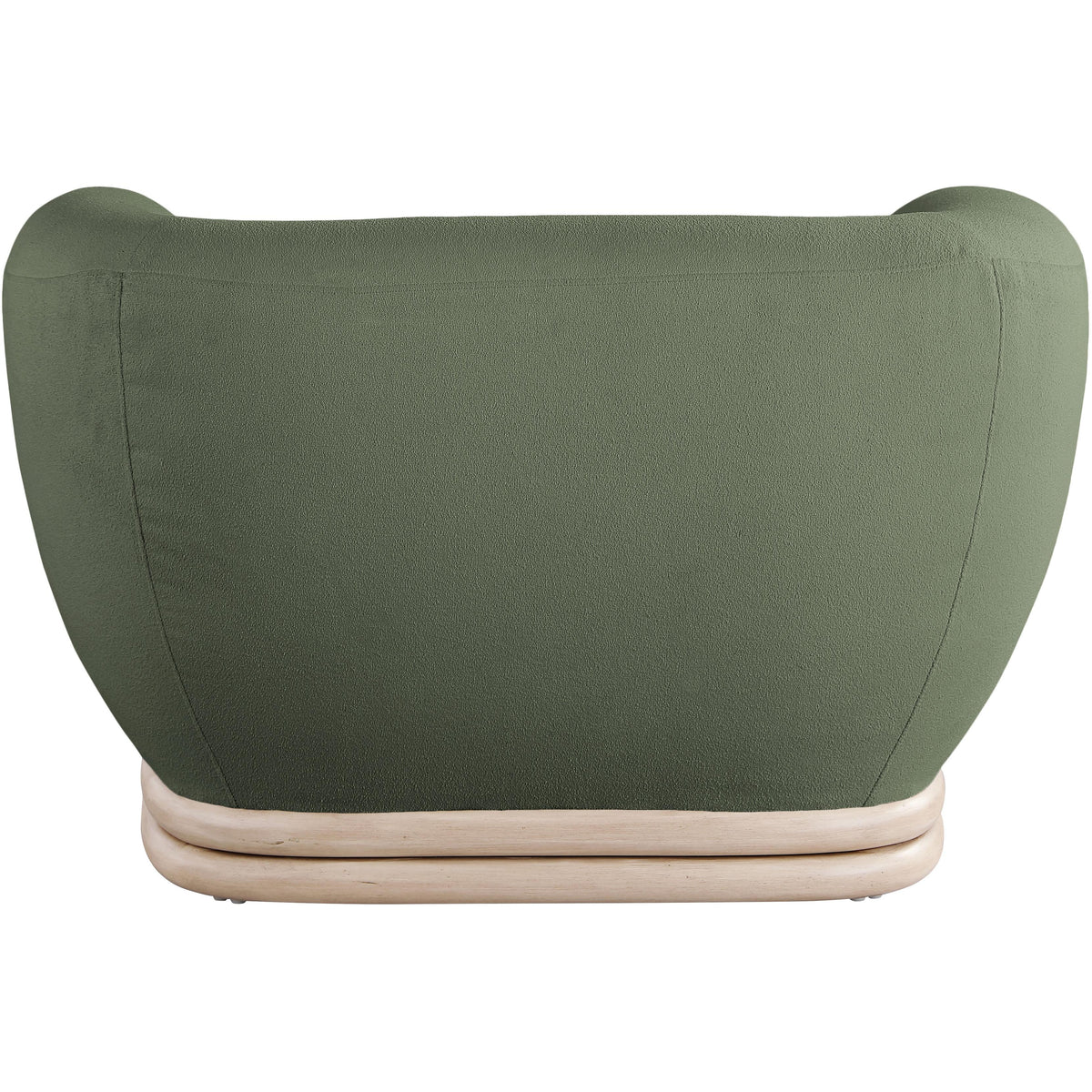 Meridian Kipton Green Boucle Fabric Chair