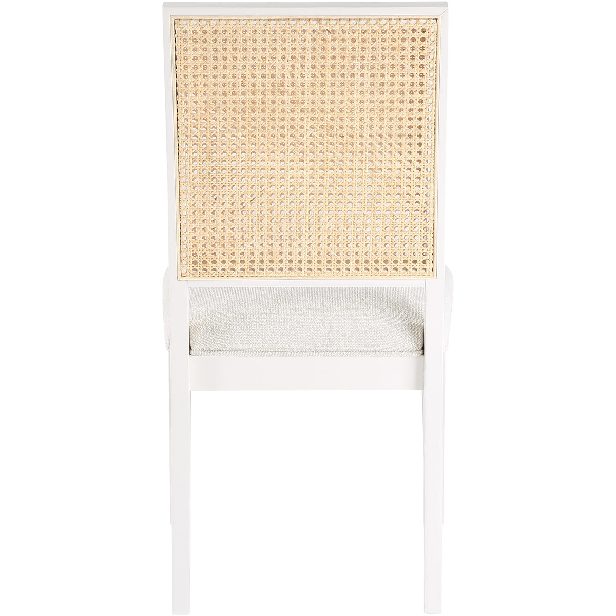 Meridian Butterfly Cream Linen Textured Fabric Dining Chair