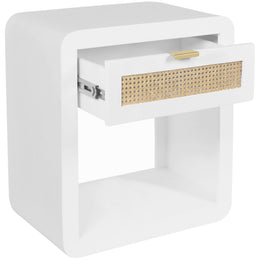Meridian Langham White Night Stand