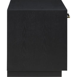 Meridian Avery Black Wood Veneer Night Stand