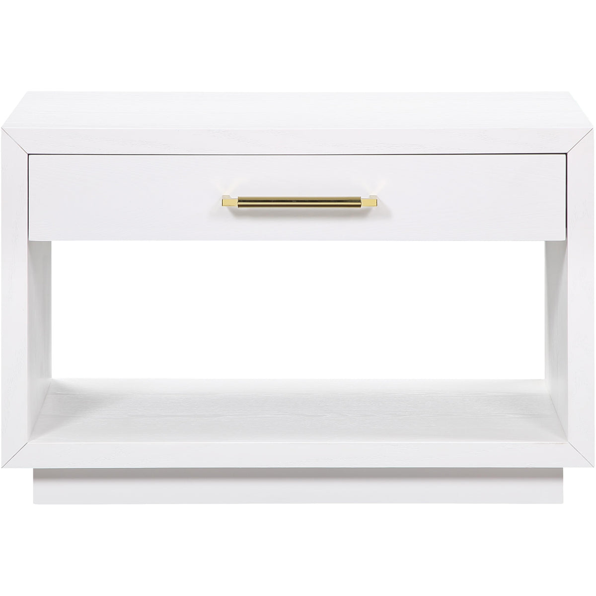 Meridian Avery White Wood Veneer Night Stand