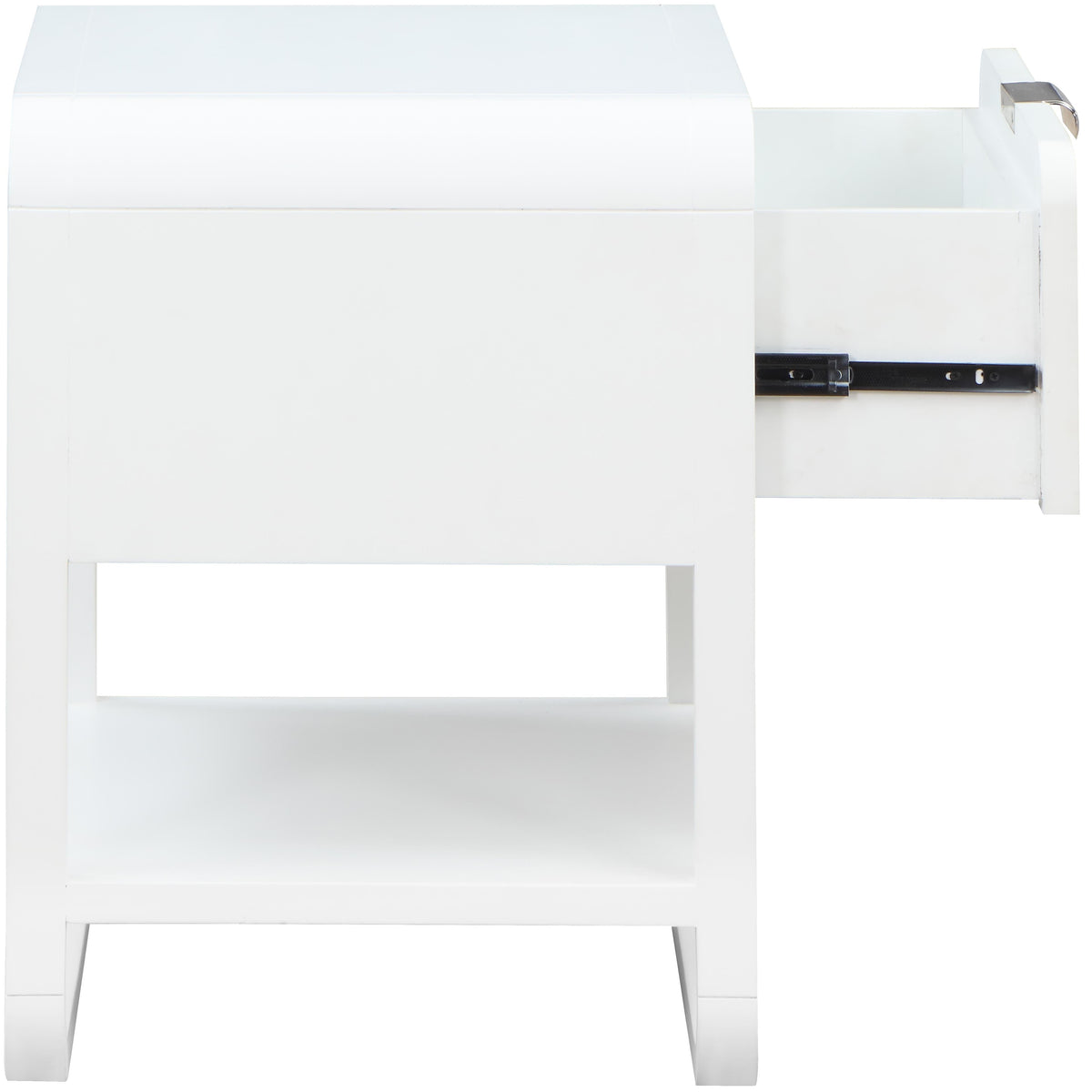 Meridian Sage White Wood Veneer Night Stand