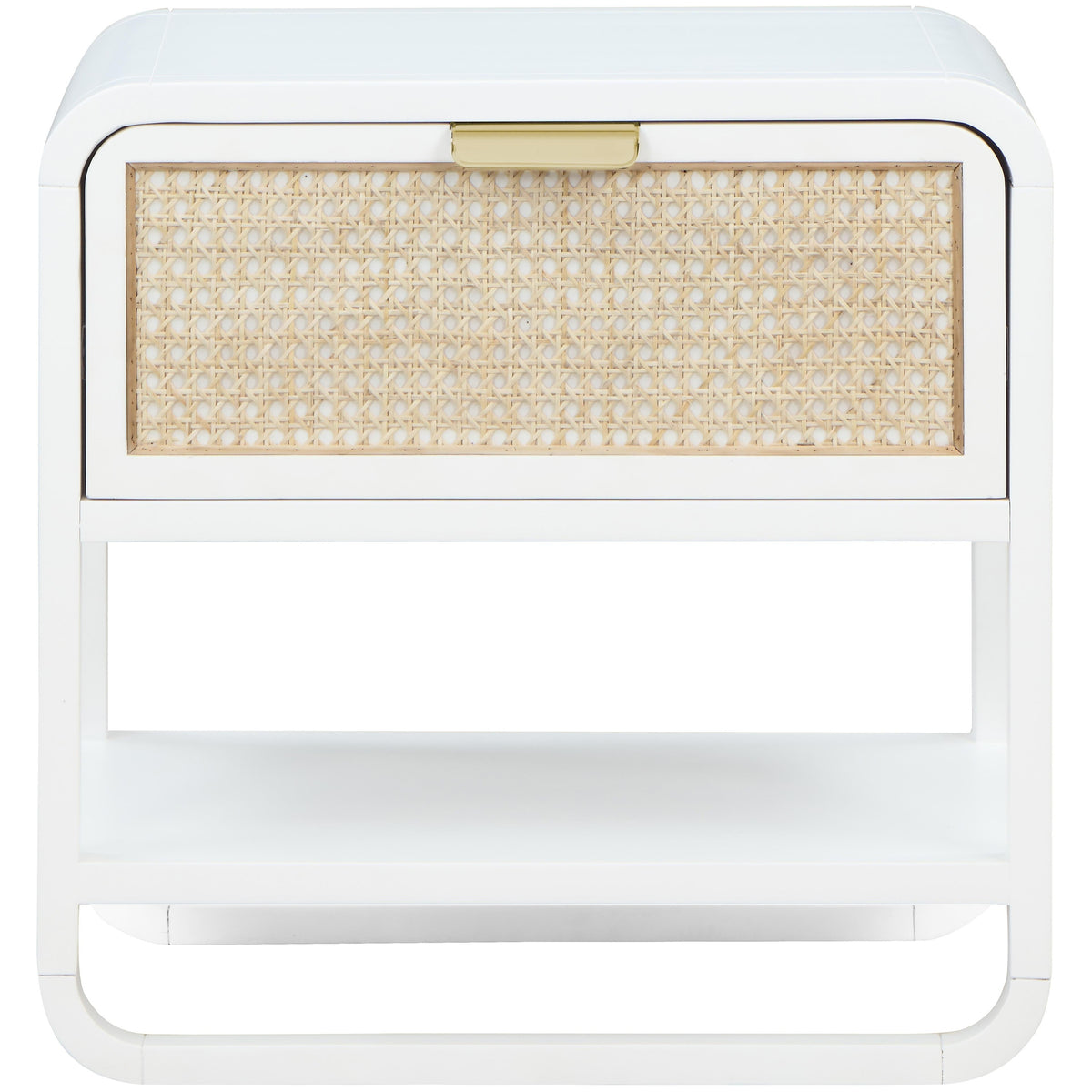 Meridian Sage White Wood Veneer Night Stand