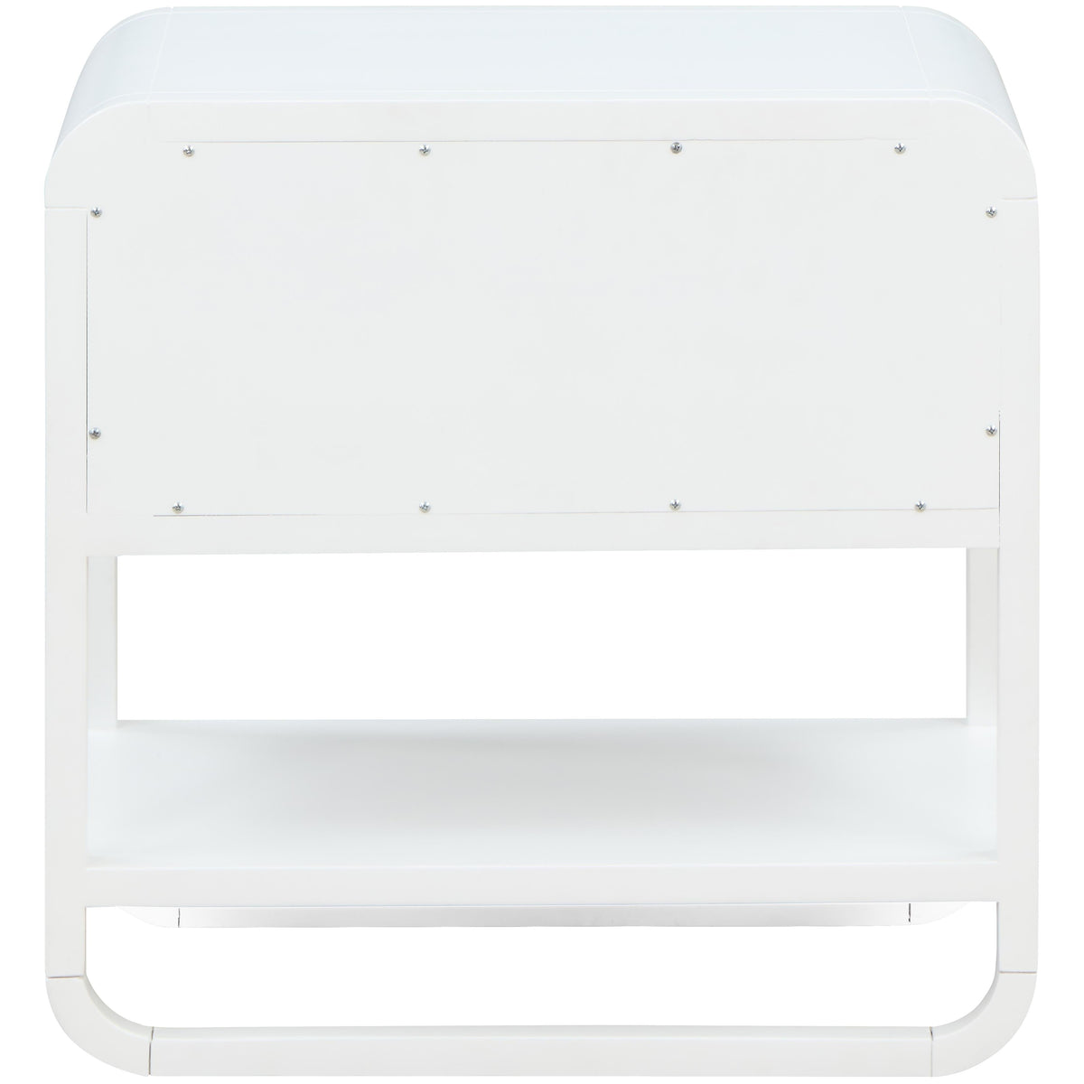 Meridian Sage White Wood Veneer Night Stand