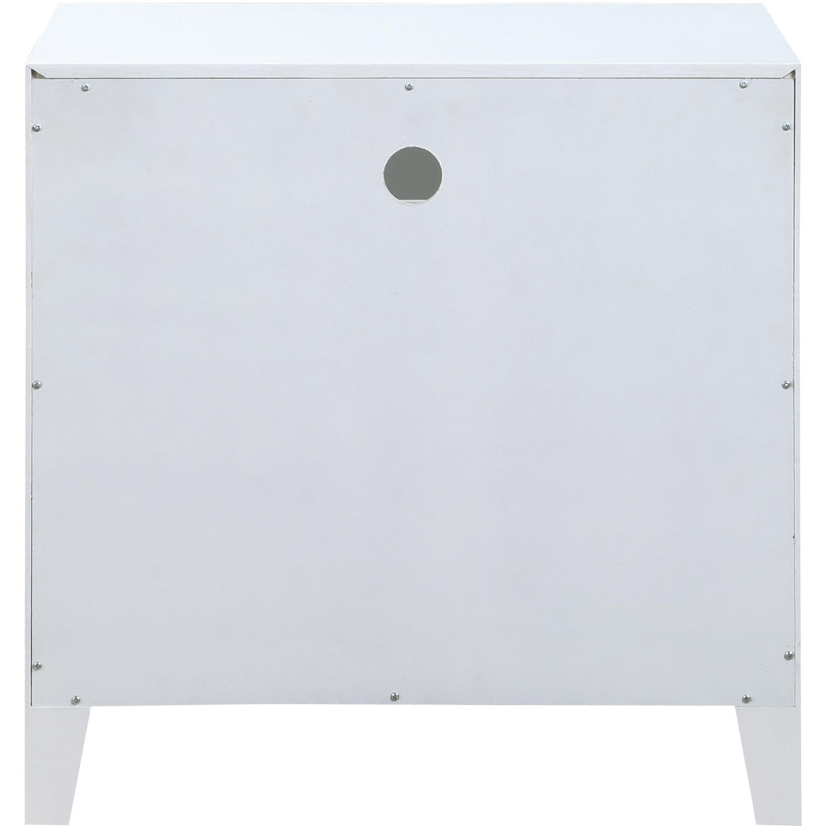 Meridian Bowtie White / Gold Night Stand