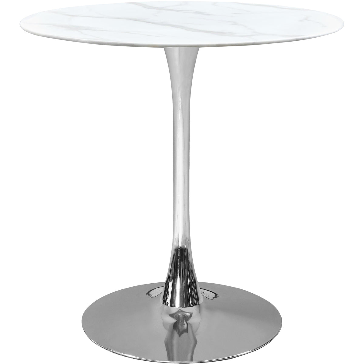 Meridian Holly Chrome Counter Height Table (3 Boxes)