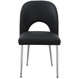 Meridian Logan Black Vegan Leather Dining Chair