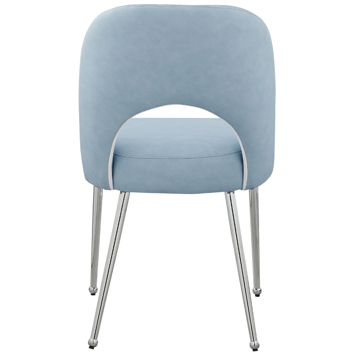 Meridian Logan Light Blue Vegan Leather Dining Chair