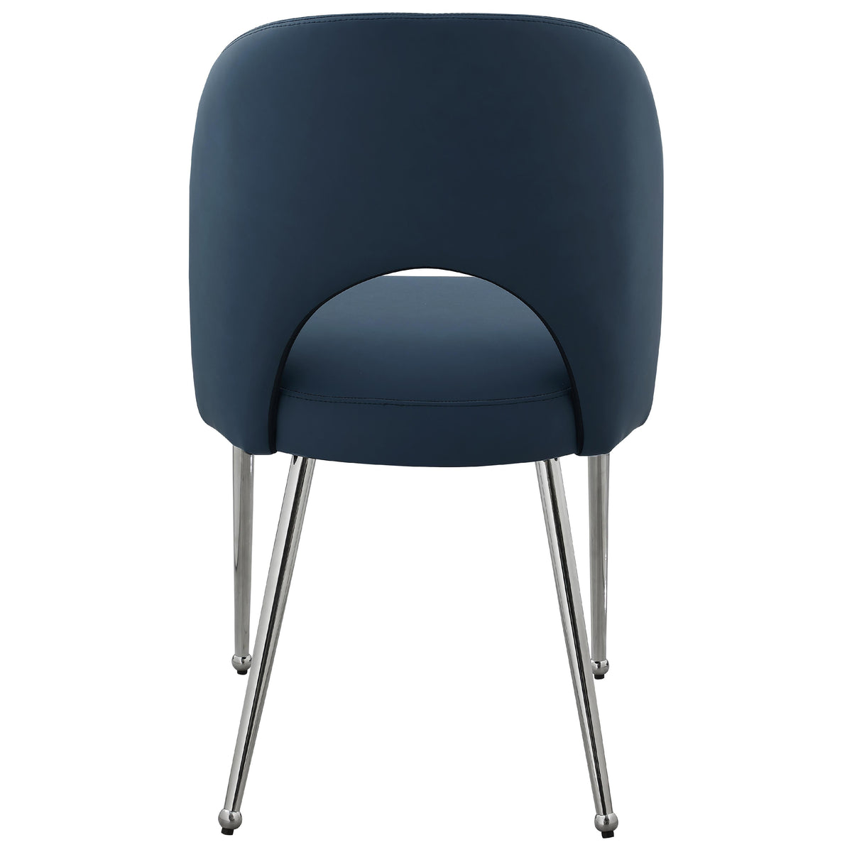 Meridian Logan Navy Vegan Leather Dining Chair