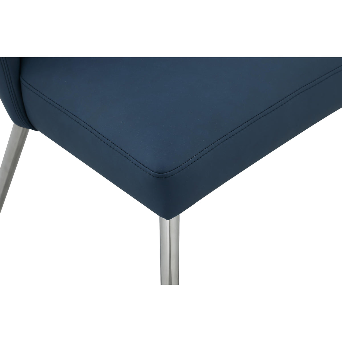 Meridian Logan Navy Vegan Leather Dining Chair