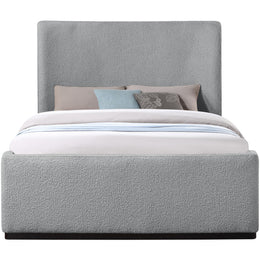 Meridian Oliver Grey Boucle Fabric Full Bed (3 Boxes)