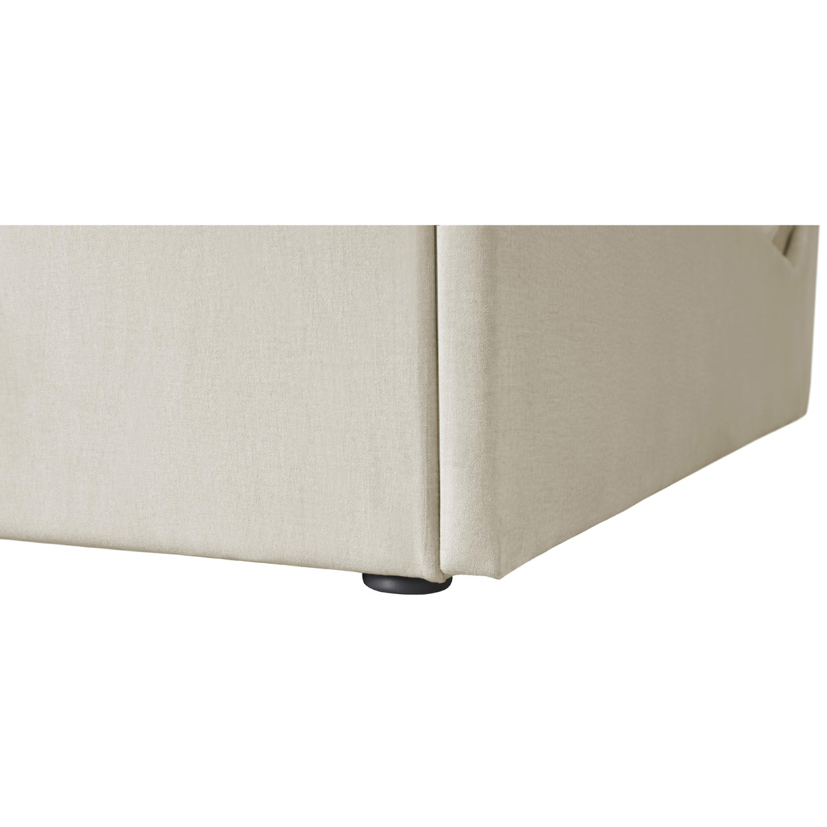 Meridian Tess Cream Velvet King Bed (3 Boxes)