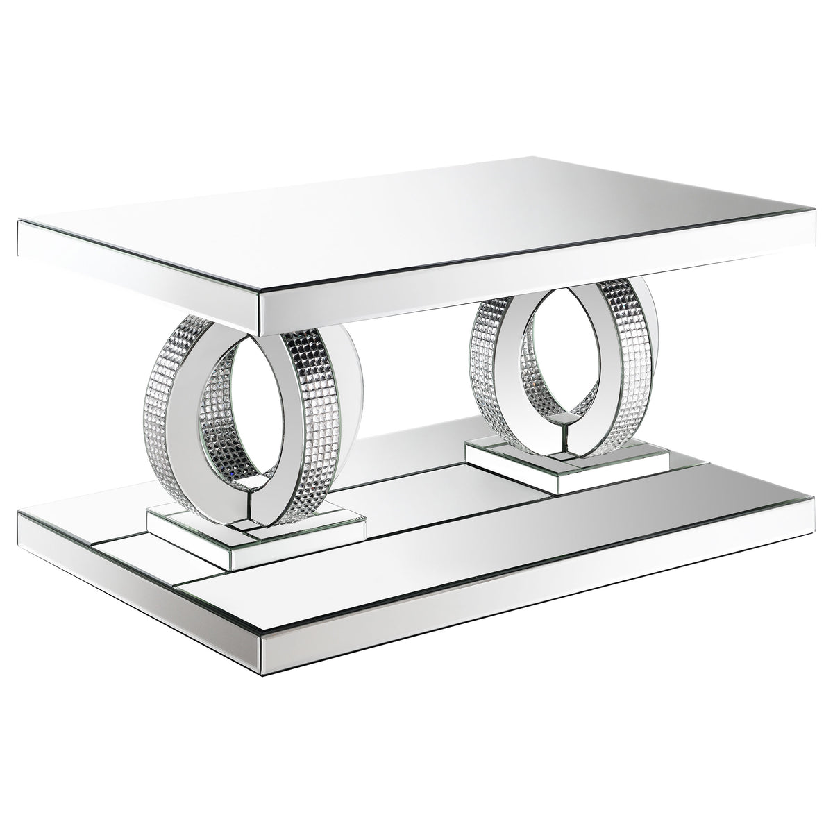 Breena Mirrored Coffee and End Table Set