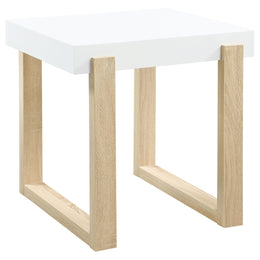 Pala  Coffee and End Table Set White High Gloss