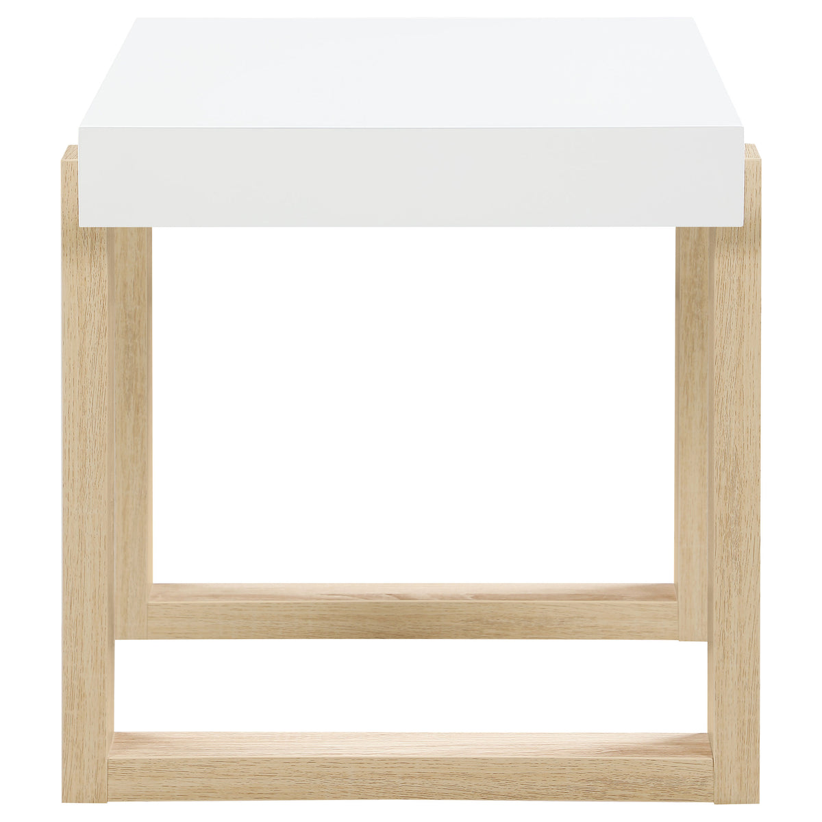 Pala  Coffee and End Table Set White High Gloss