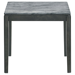 Mozzi  Coffee and End Table Set Grey Faux Marble