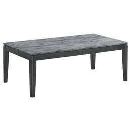 Mozzi  Coffee and End Table Set Grey Faux Marble