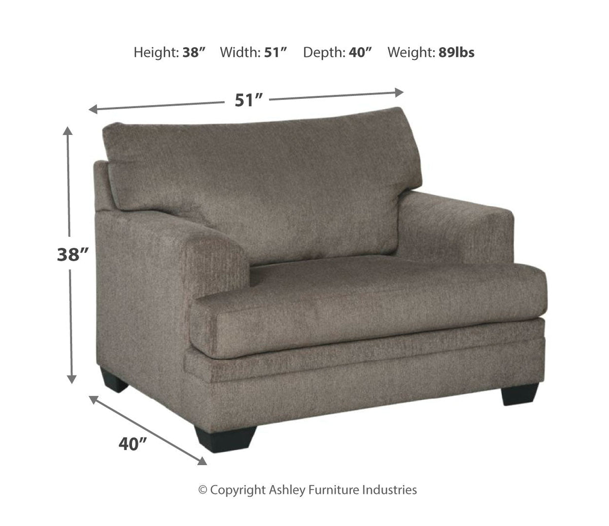 Dorsten Chair and Ottoman