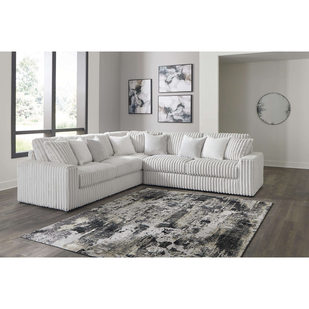 Swipe Furniture Exclusive Design Stupendous Fabric 3 pc Sectional 2590366/2590377/2590367