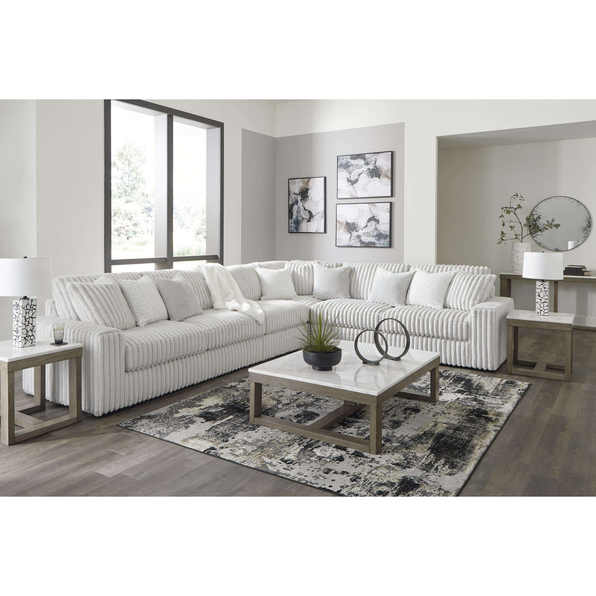 Swipe Furniture Exclusive Design Stupendous Fabric 4 pc Sectional 2590366/2590346/2590377/2590367