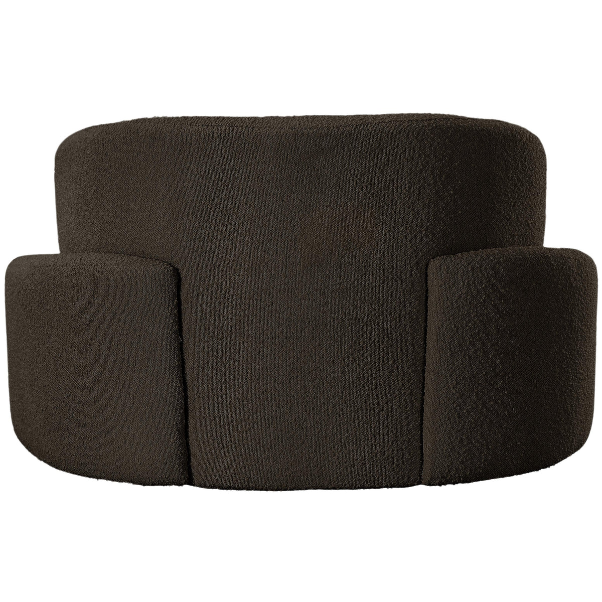 Meridian Principessa Brown Boucle Fabric Chair