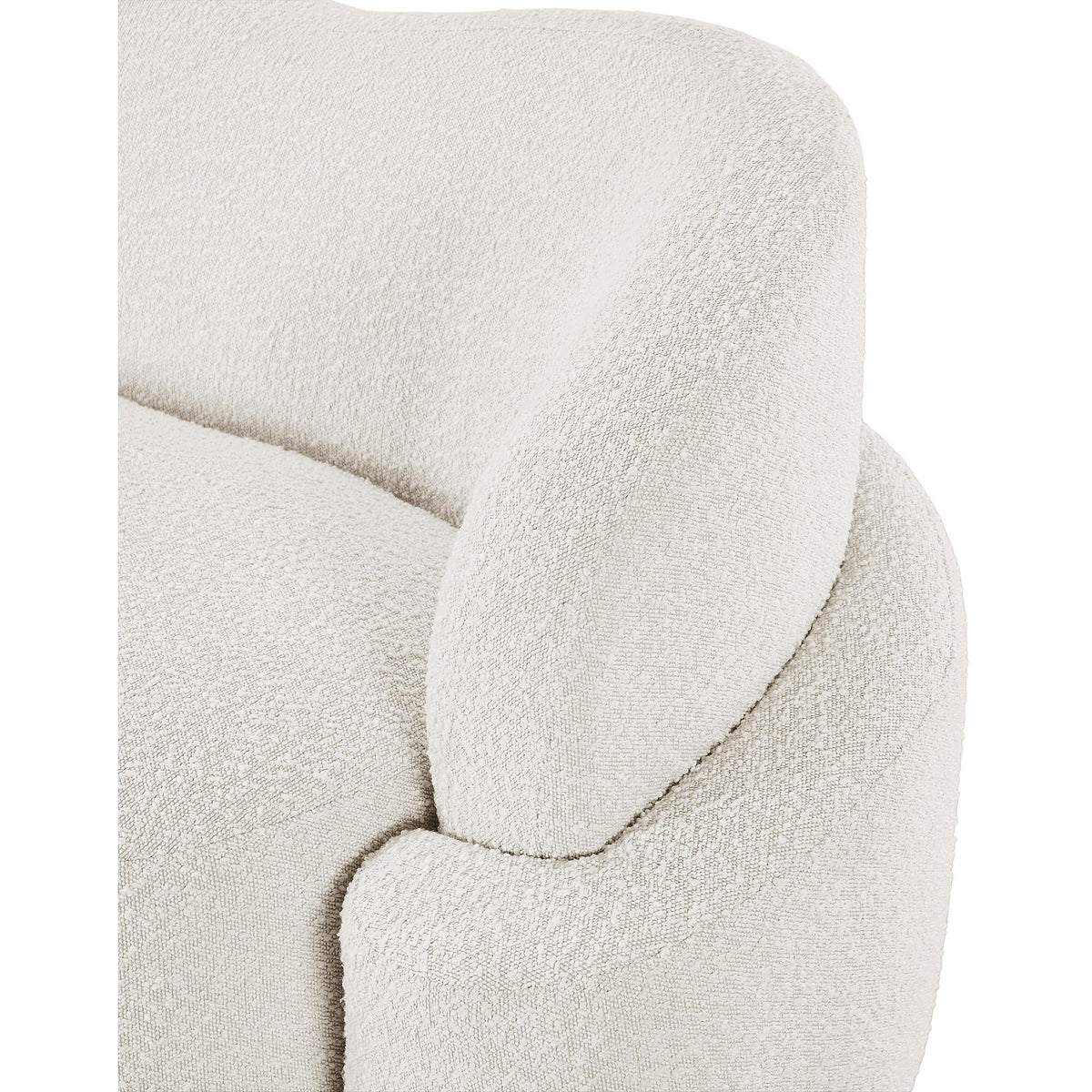 Meridian Principessa Cream Boucle Fabric Chair
