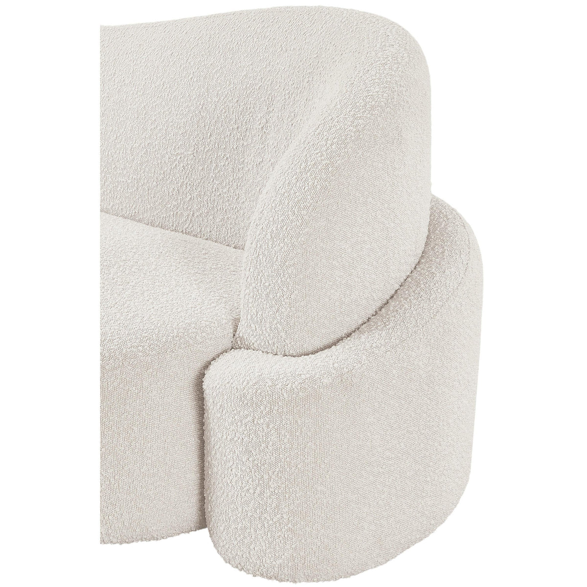 Meridian Principessa Cream Boucle Fabric Chair