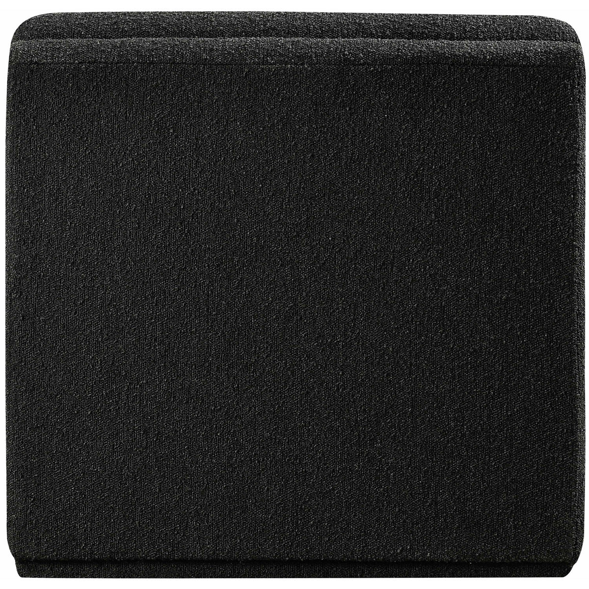 Meridian Ollie Black Boucle Fabric Armless