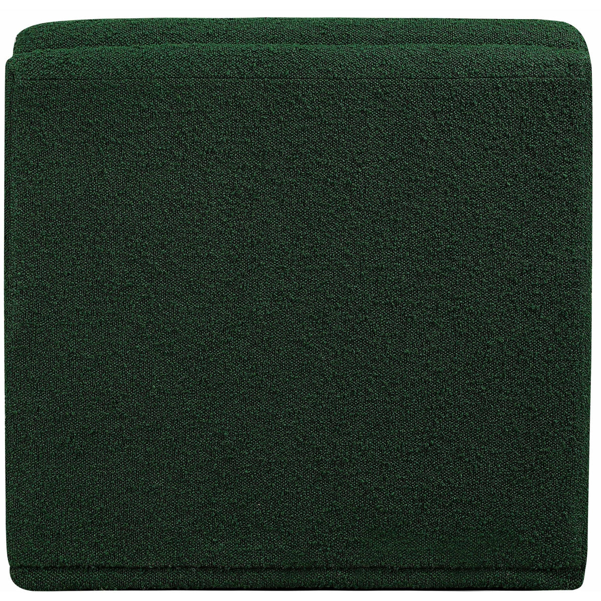 Meridian Ollie Green Boucle Fabric Armless