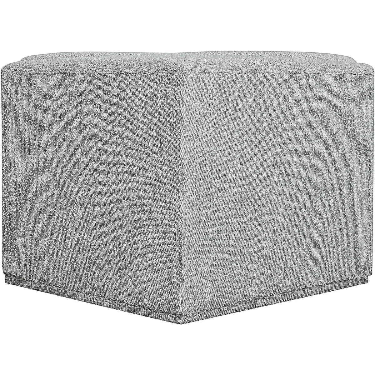 Meridian Ollie Grey Boucle Fabric Corner