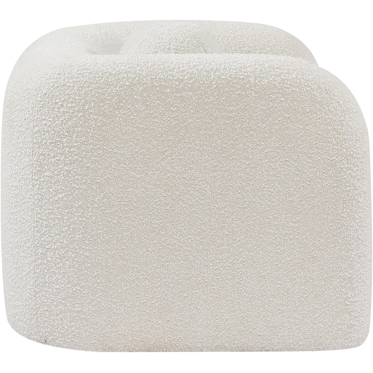 Meridian Emory Cream Boucle Fabric Chair