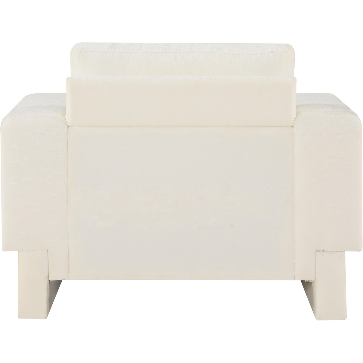 Meridian Madeline Cream Chenille Fabric Chair