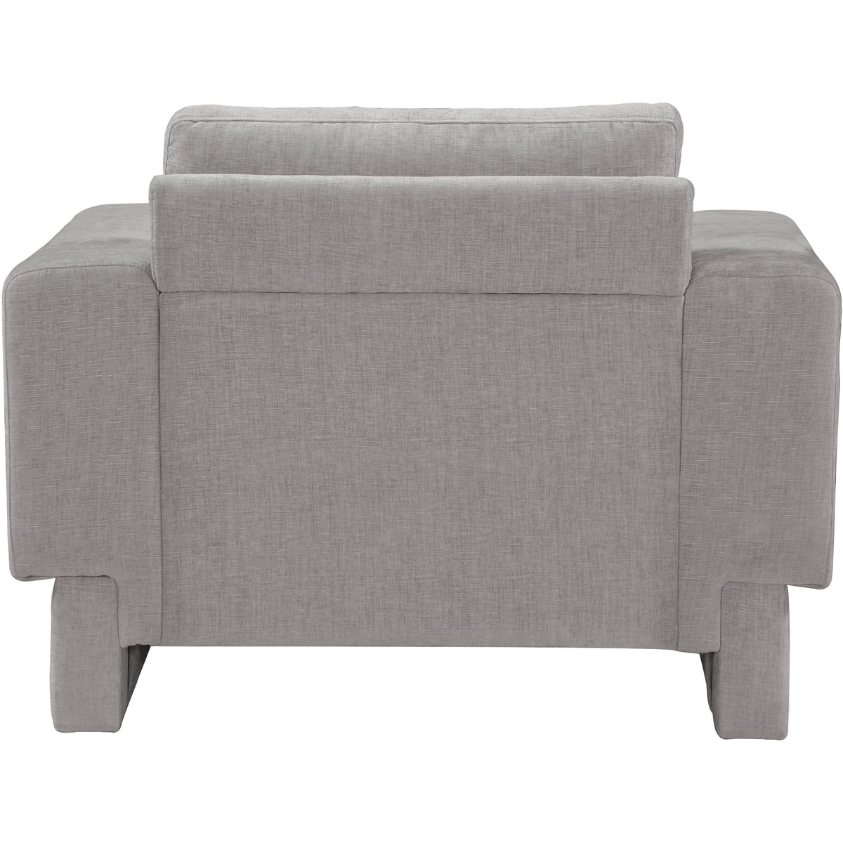 Meridian Madeline Grey Chenille Fabric Chair