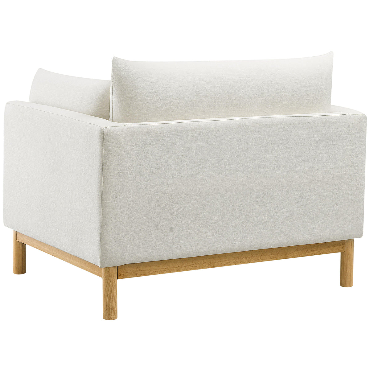 Meridian Langham Cream Linen Textured Fabric Chair