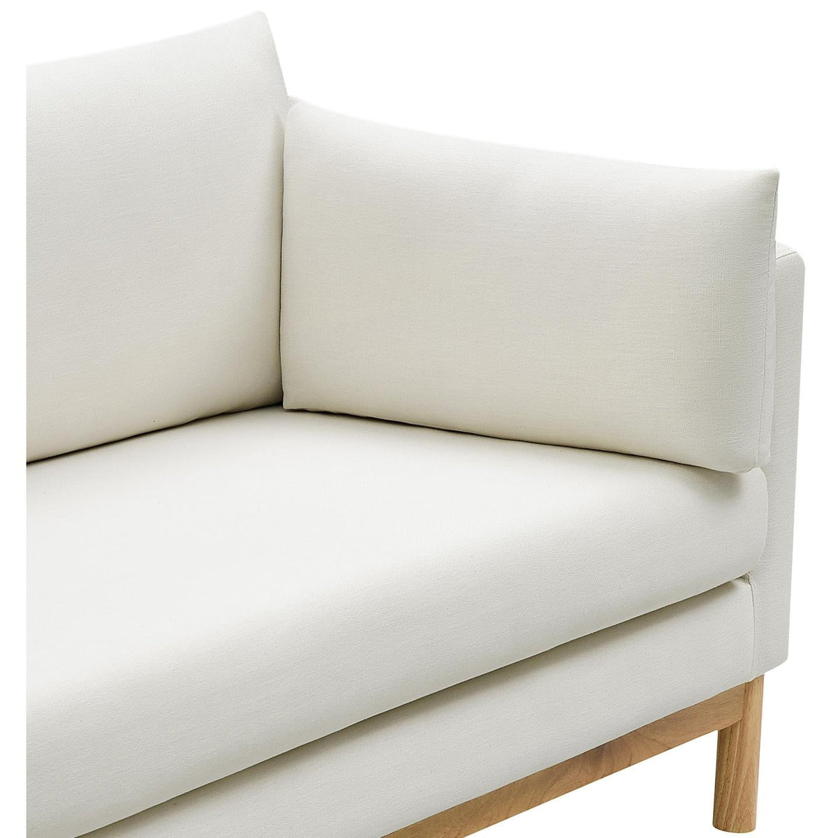 Meridian Langham Cream Linen Textured Fabric Chair