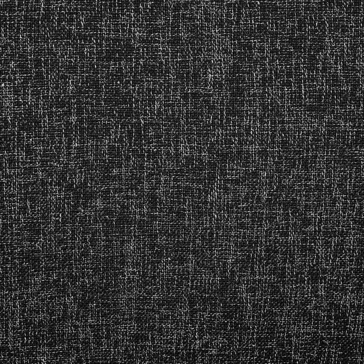 Meridian Akeela Black Linen Textured Fabric Bench
