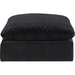 Meridian Comfy Black Velvet Modular Ottoman