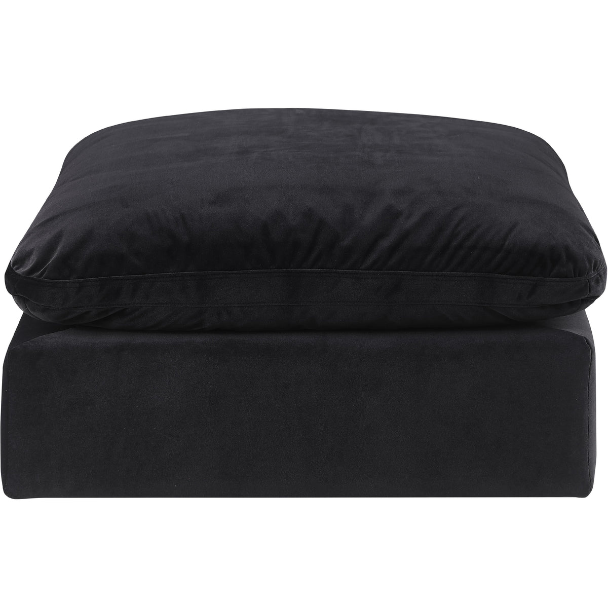 Meridian Comfy Black Velvet Modular Ottoman