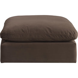 Meridian Comfy Brown Velvet Modular Ottoman