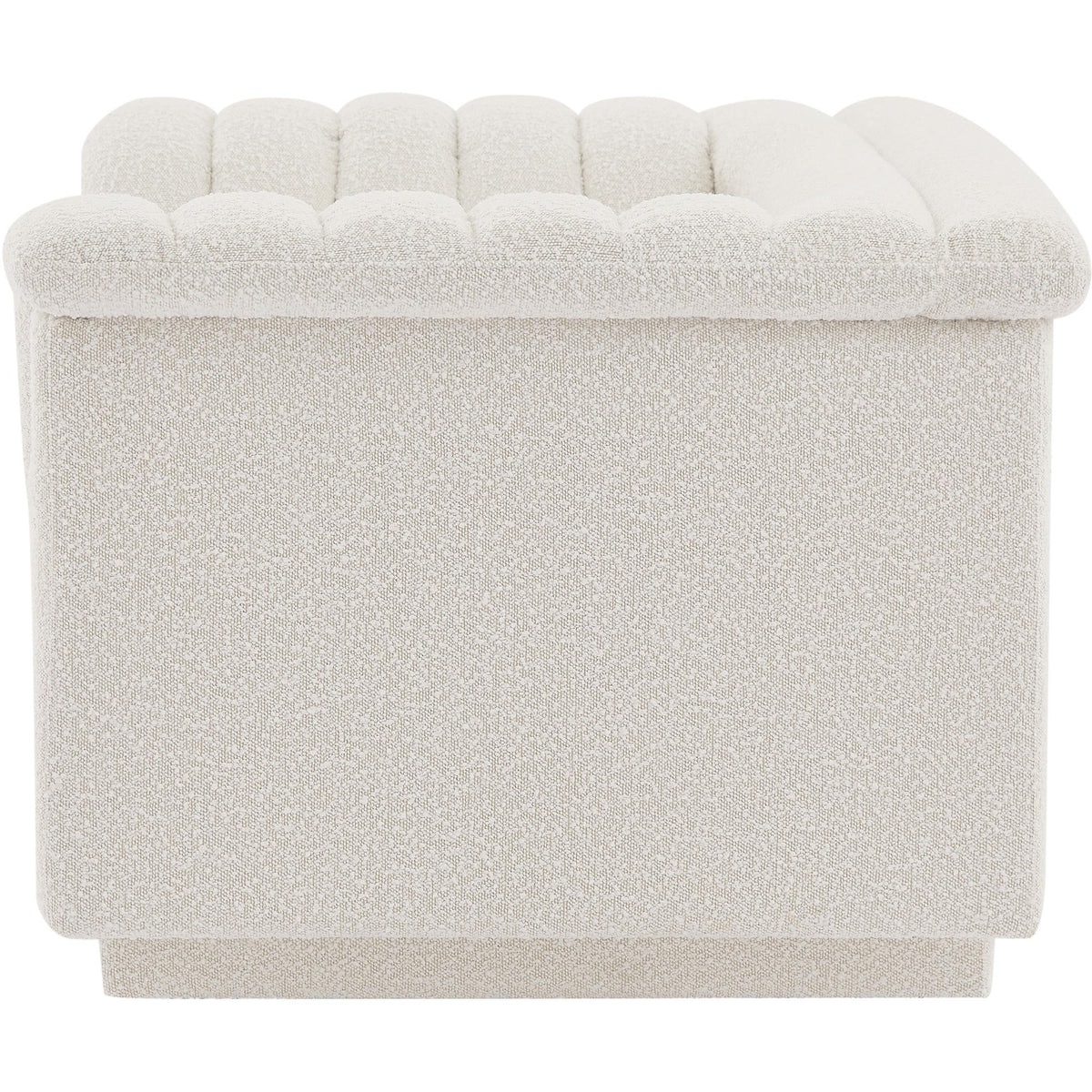 Meridian Cascade Cream Boucle Fabric Chair