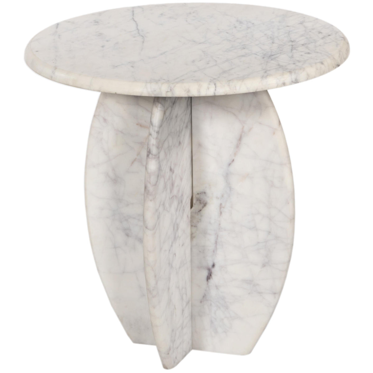 Meridian Formentera White End Table