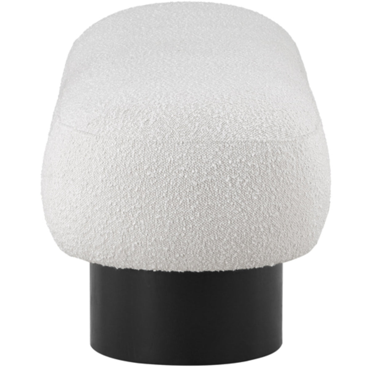 Meridian Robertson Cream Boucle Fabric Bench