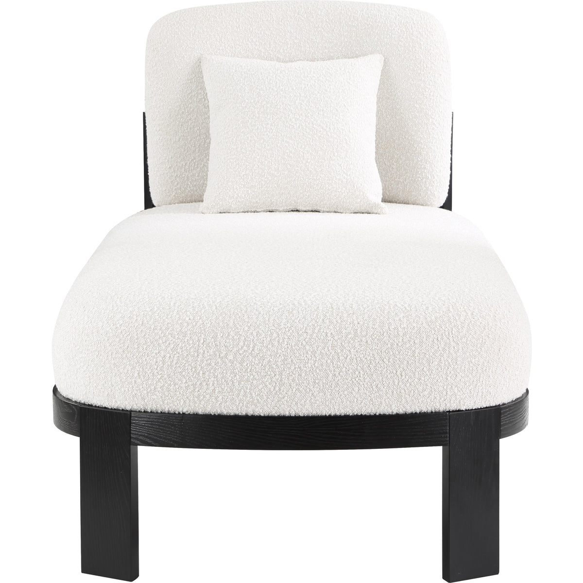 Meridian Maybourne Cream Boucle Fabric Chaise/Bench